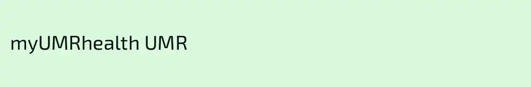 myUMRhealth UMR